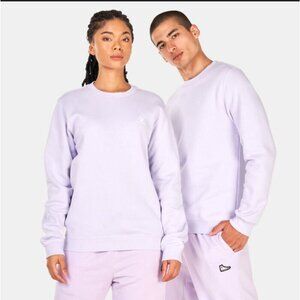 Converse Gender Free Pullover Crew Neck Medium Lavender SweatShirt Unisex